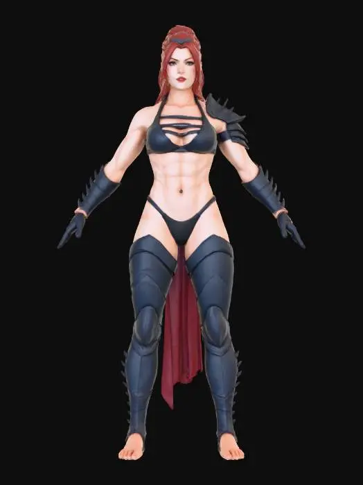 3D model for Warrior Girl