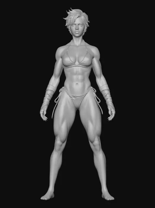 3D model for Warrior Pose