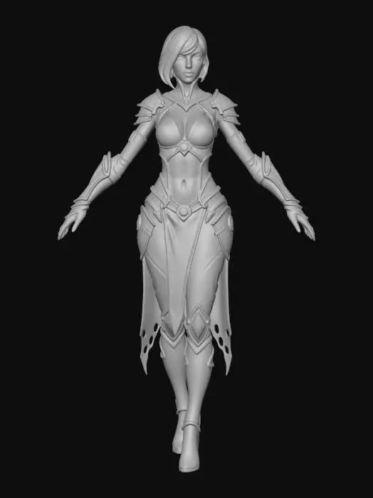3D model for Enchantress of the Emerald Realm