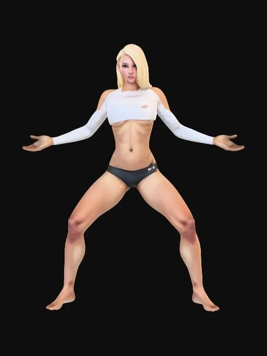 3D model for Athletic Beauty