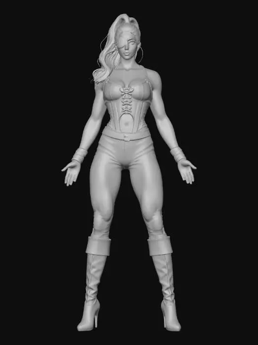 3D model for Pirate Captain at Sunset