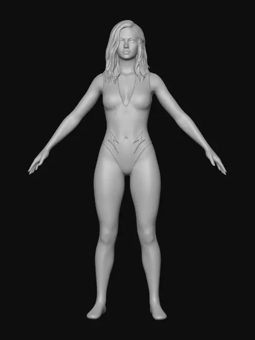 3D model for Electro Warrior