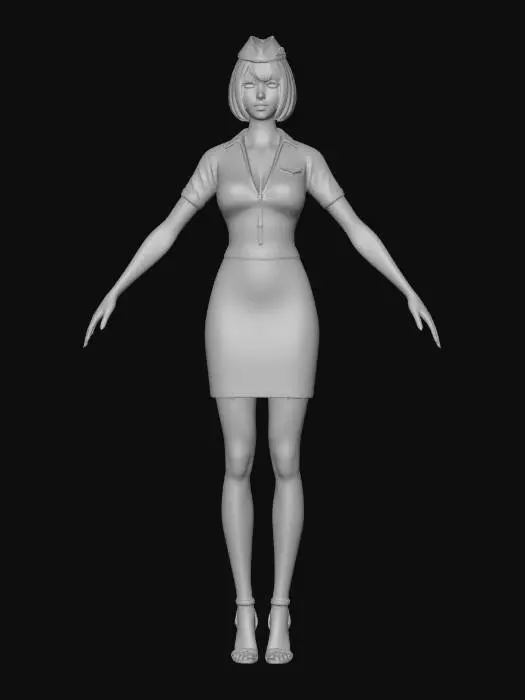 3D model for Flight Attendant Chic