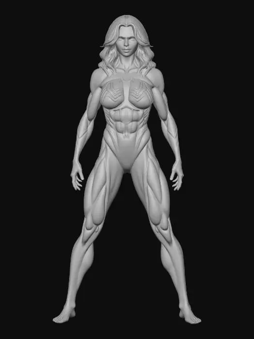 3D model for Symbiote Warrior