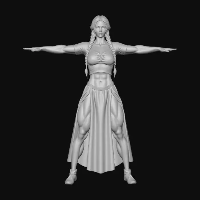 3D model for Valkyrie of the Village