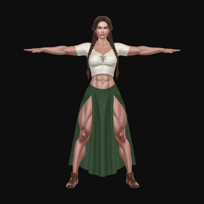 3D model for Valkyrie of the Village