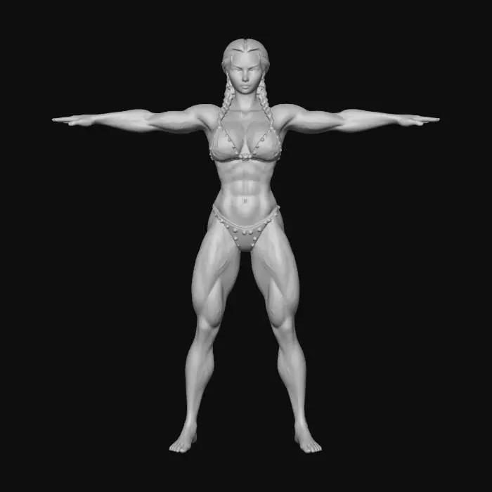 3D model for Village Warrior