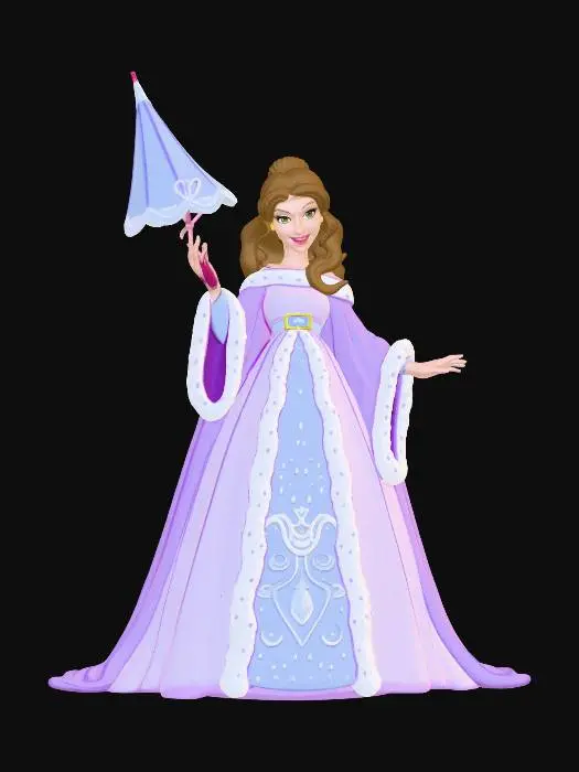 3D model for Umbrella Princess in Lavender Light