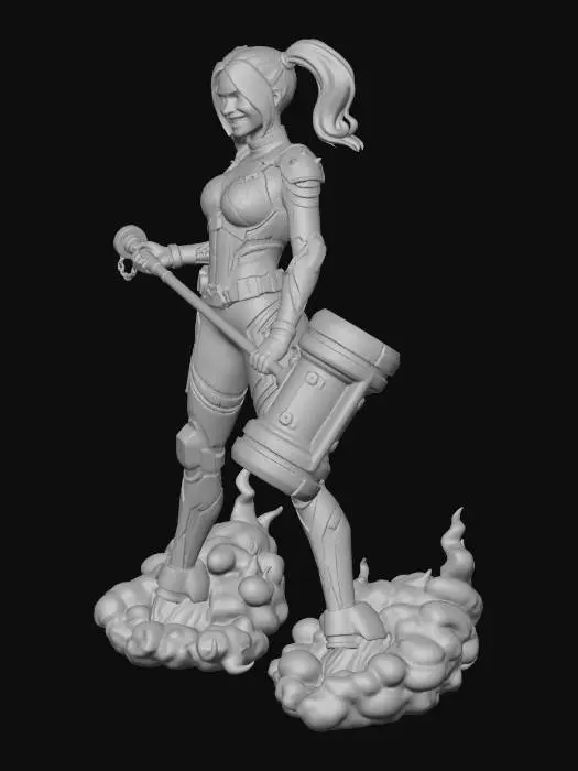 3D model for Neon Heroine in Flight