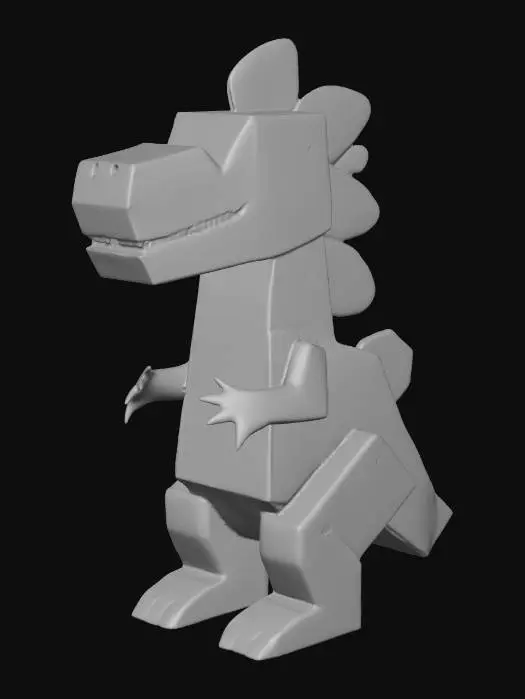 3D model for cardboard box dinosaur