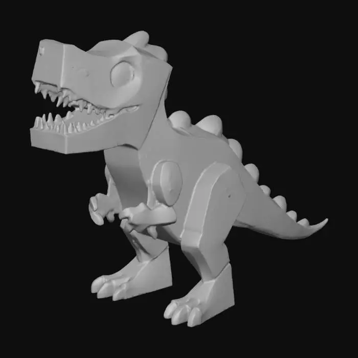 3D model for cardboard box dinosaur