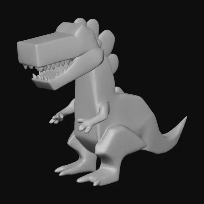 3D model for cardboard box dinosaur