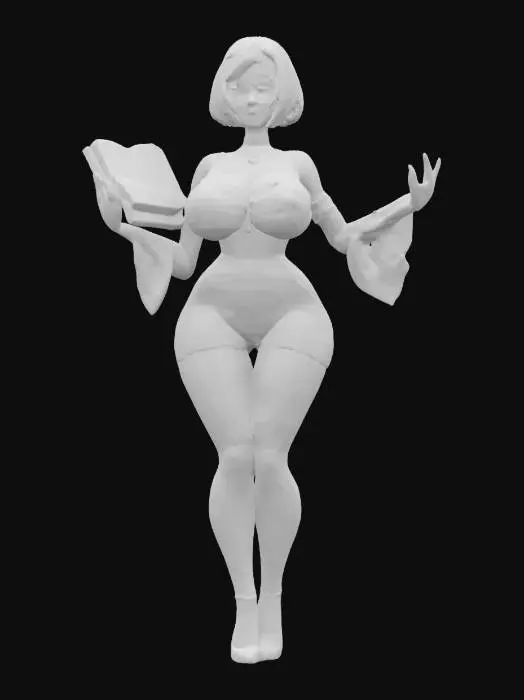 3D model for Gilded Librarian – Vintage Academic Glam