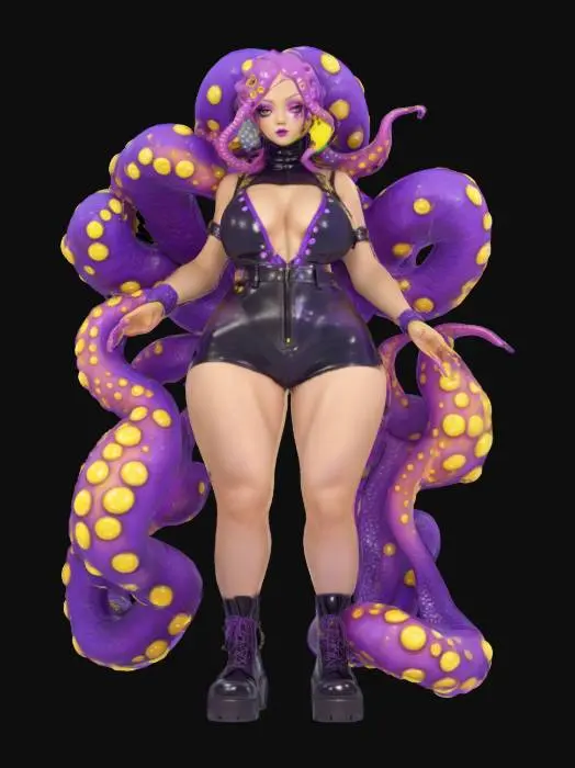 3D model for Octo-Glamour, #ocean#