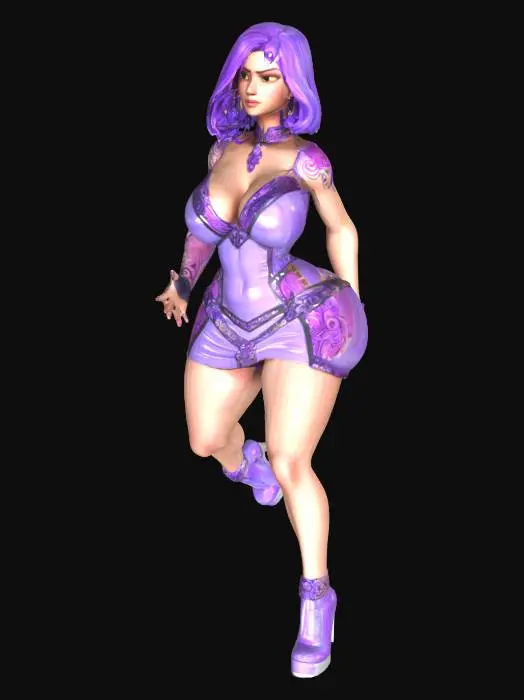 3D model for Violet Glamour