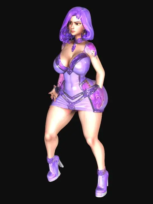 3D model for Violet Glamour