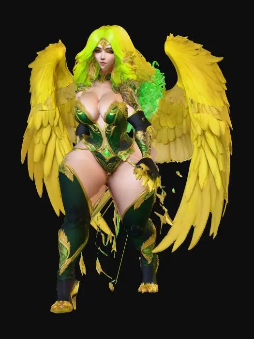 3D model for Golden Seraph