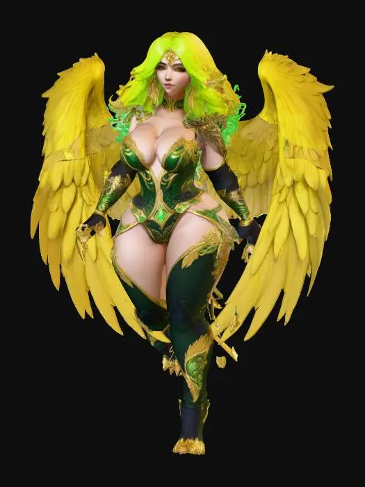 3D model for Golden Seraph