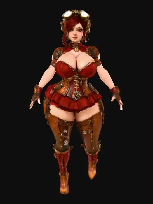 3D model for  Steampunk Inventor 