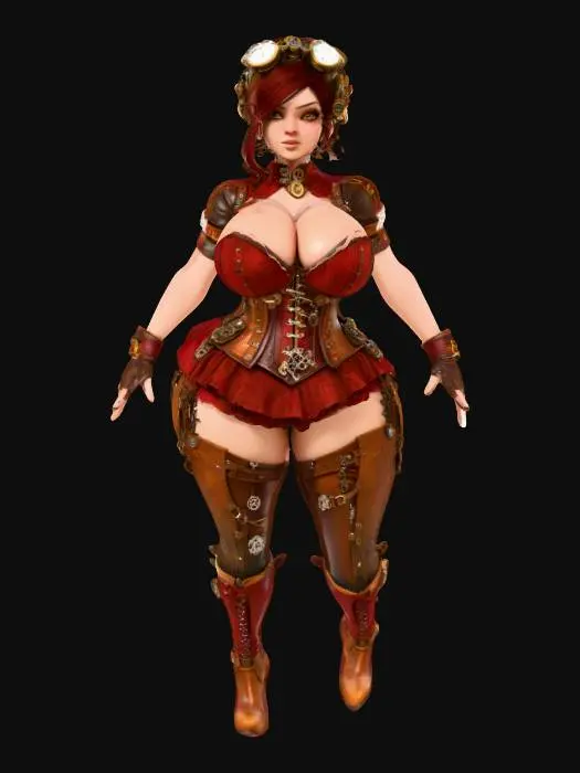 3D model for  Steampunk Inventor 