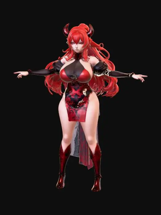 3D model for Rias Gremory from 'Highschool DxD'
