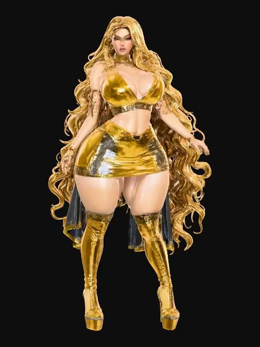 3D model for Glamorous Gold Goddess