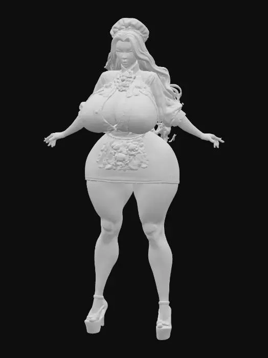 3D model for Pastry Chef , #food#