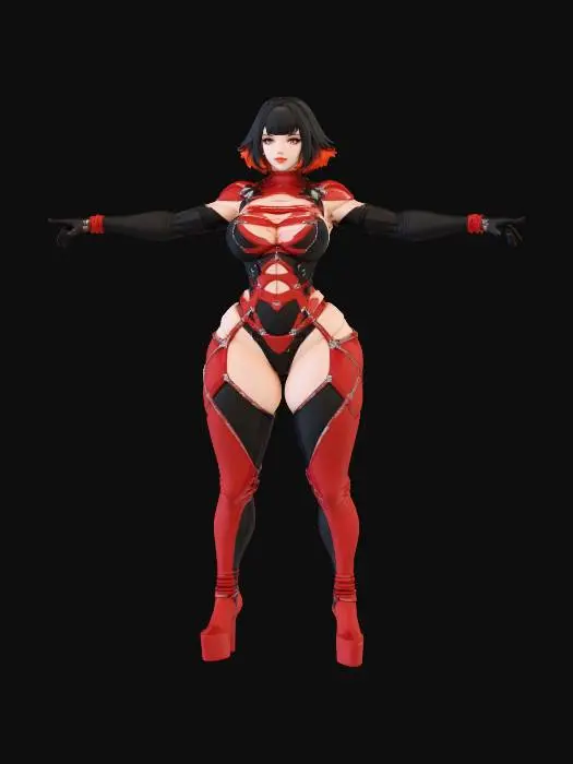 3D model for Scarlet Latex Warrior