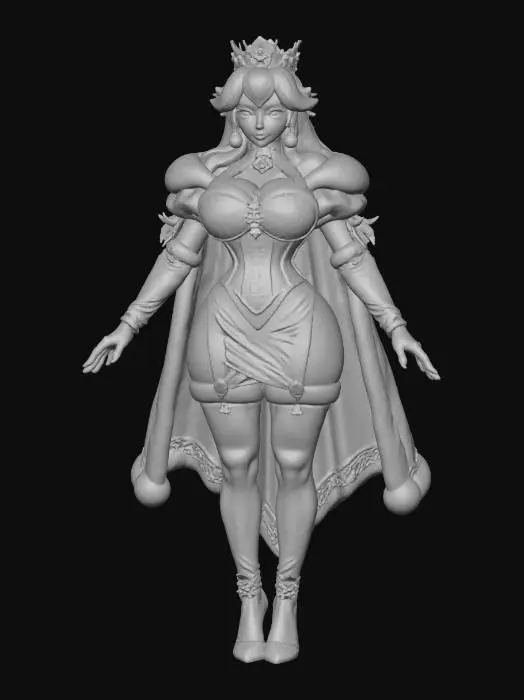 3D model for Dark Sana Princess Peach, #Christmas2025#