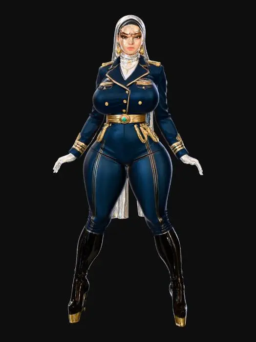 3D model for Hijab Commander Elegance