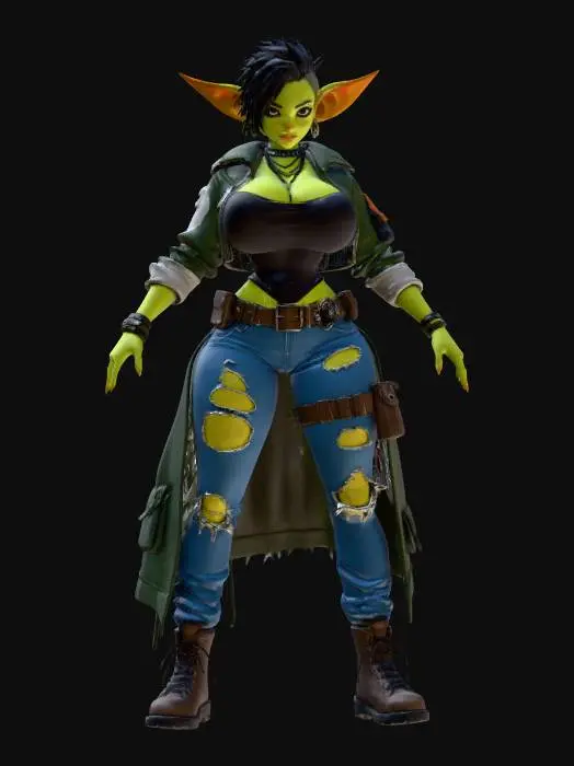 3D model for punk-inspired goblin