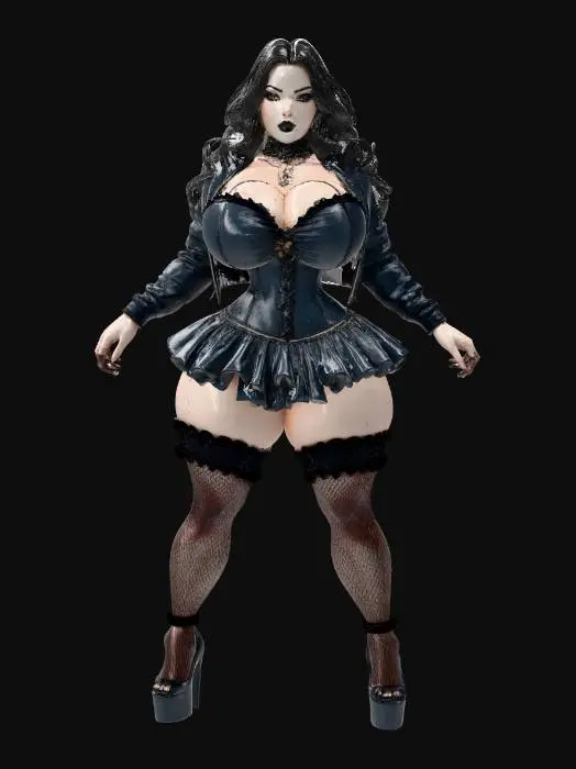 3D model for Gothic Fashion Diva