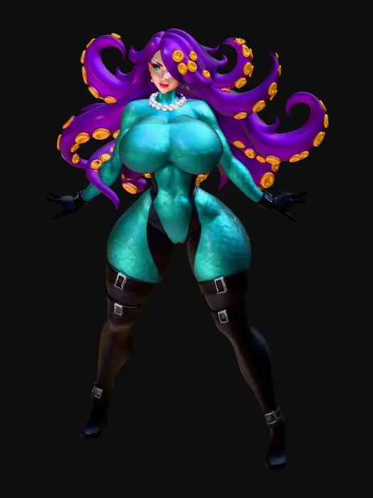 3D model for Tentacled Ocean Enchantress