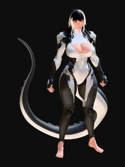 3D model for Cyber Dragon Valkyrie