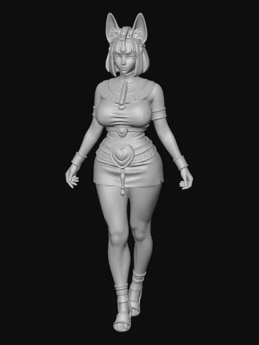 3D model for Egyptian Neon Empress