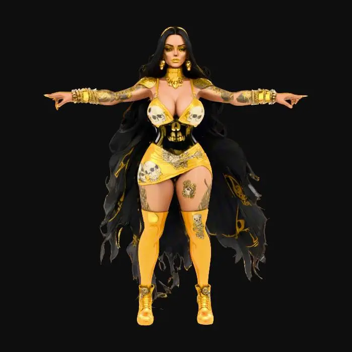 3D model for Pirate Queen