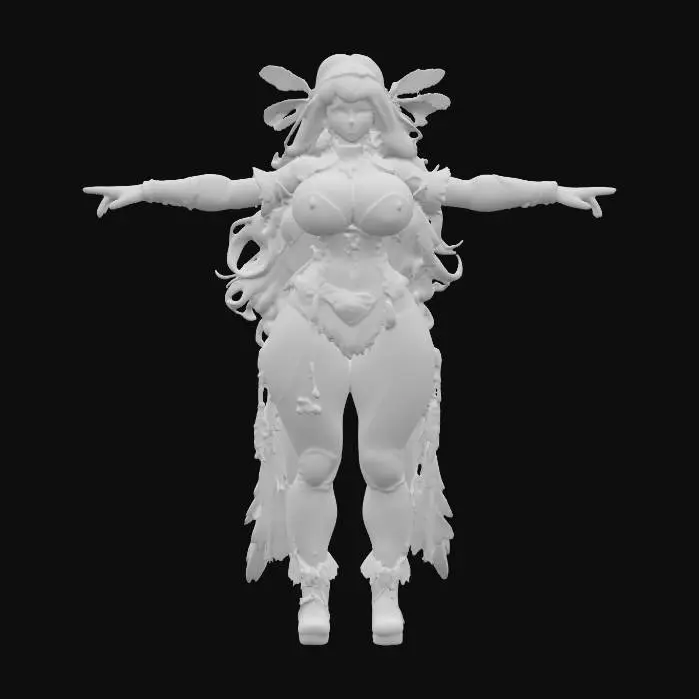 3D model for Native American warrior