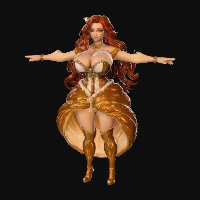 3D model for Croissant Princess, #food#