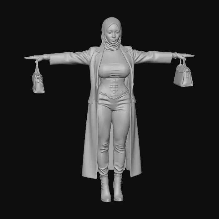 3D model for Hijab Elegance in Motion, #Christmas2025#