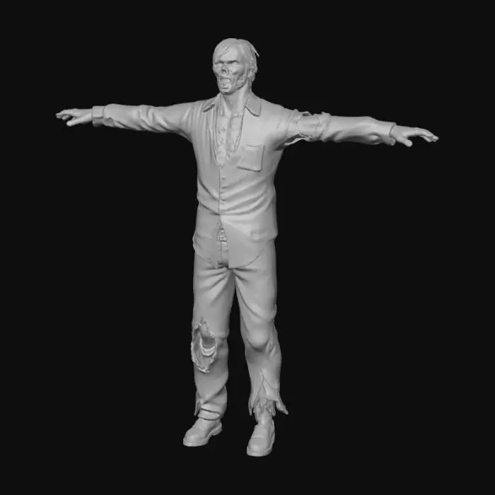 3D model for Zombie Apocalypse Survivor