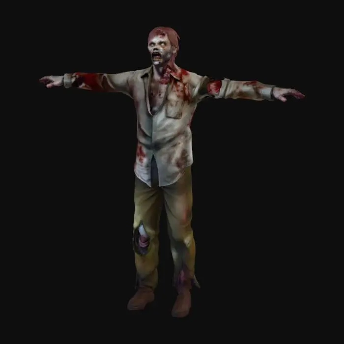 3D model for Zombie Apocalypse Survivor