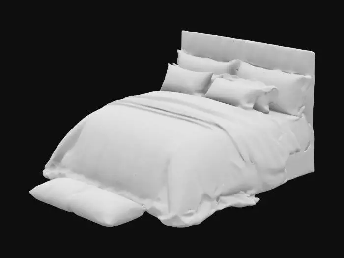 3D model for Blue Geometric Bedding Set