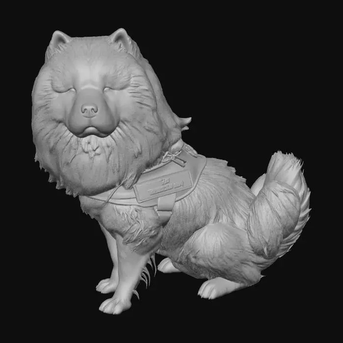 3D model for Fluffy Adventurer
