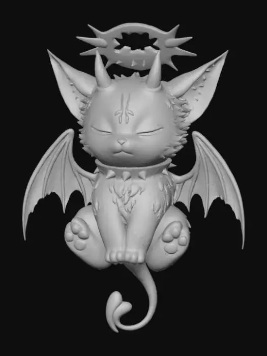 3D model for Demonic Feline