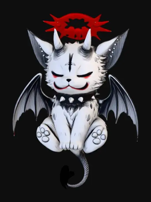3D model for Demonic Feline