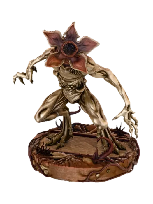 demogorgon 3D model, vytvořený pomocí AI