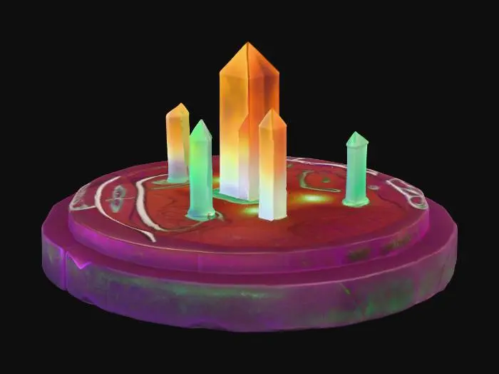 3D model for An altar used to enchant items using advance runes and sigils. Create with sigils etched into altar