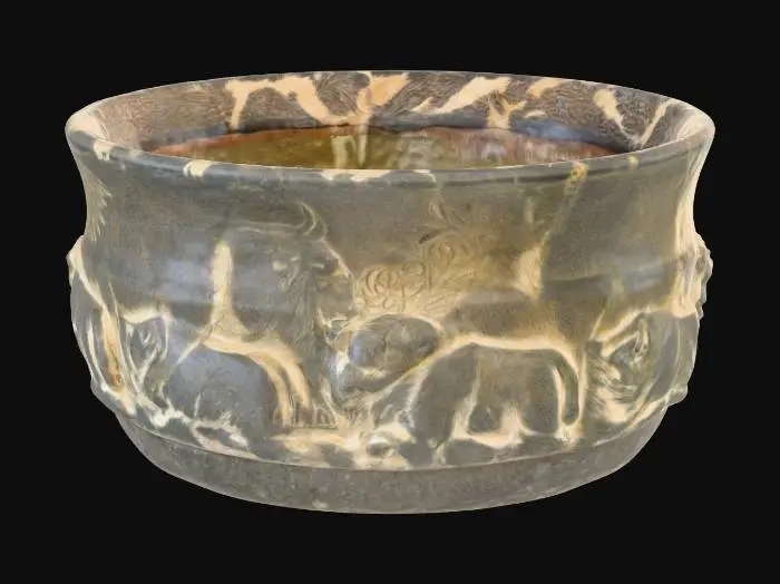 3D model for Ancient Carved Stone Bowl