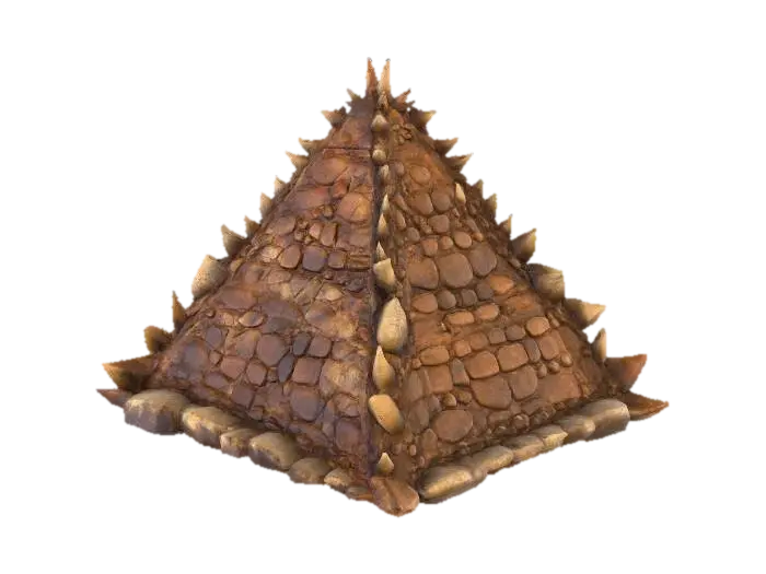 Spiky Pyramid 3D model, vytvořený pomocí AI