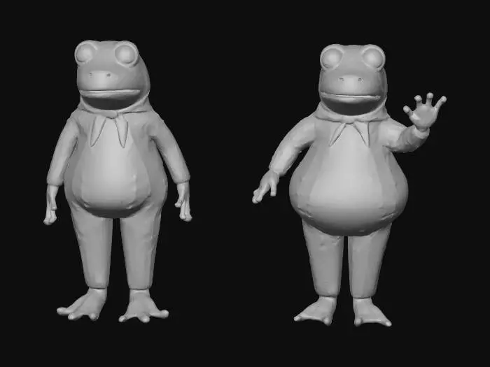 3D model for Inflatable Frog Costumes Comparison